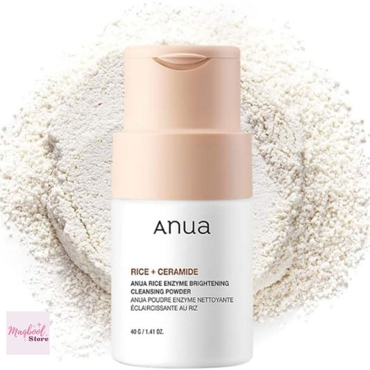 Anua rice and ceramide cleansing powder with rice powder on a light background at best price online sale in Pakistan