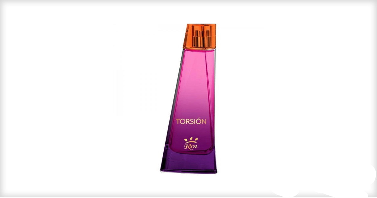TORSION Perfume bottle with pink and purple gradient and orange cap on a white background at best price online in Pakistan