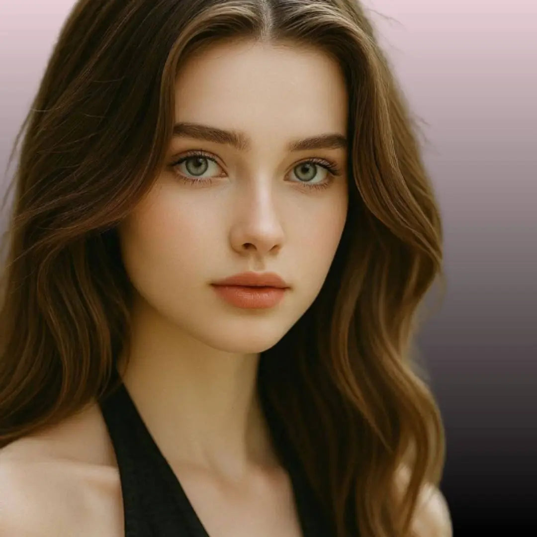 Close-up of a person wearing colored lens at Maqbool store